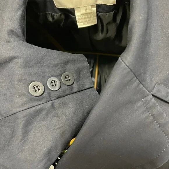 JONES New York suit jacket 8 navy double breasted fully lined women. - Picture 7 of 8